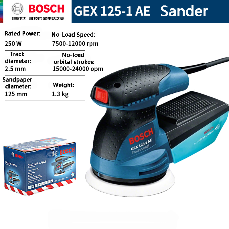 Power Tools Sander - BOSCH GEX 125-1AE 220V Random Orbit