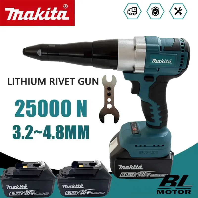 Power Tools Sheets - Makita 25000N Brushless Electric Rivet Gun