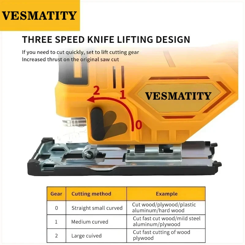 2700RPM Curve Saw Cordless Ele - огляд і ціна Power Tools Jigsaw
