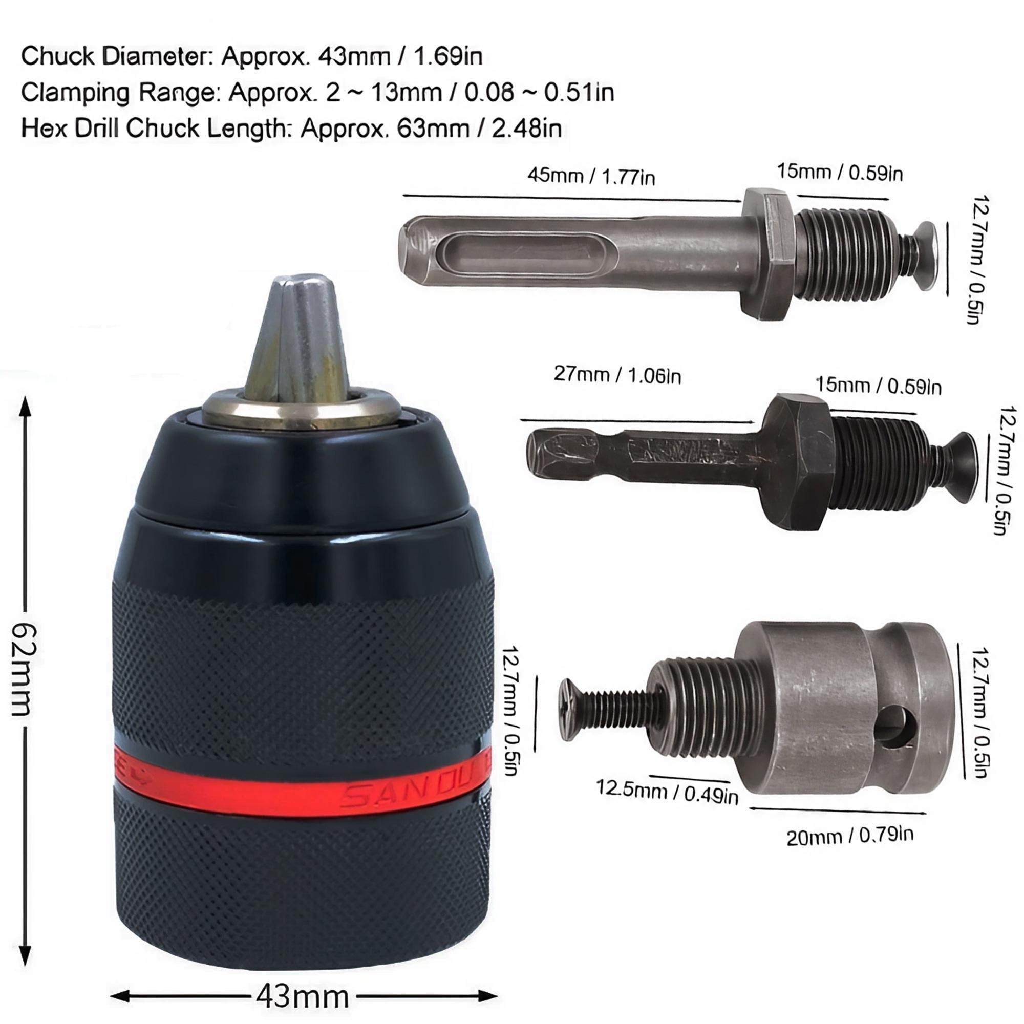 Keyless Drill Chuck Impact Dri - огляд і ціна Power Tools List