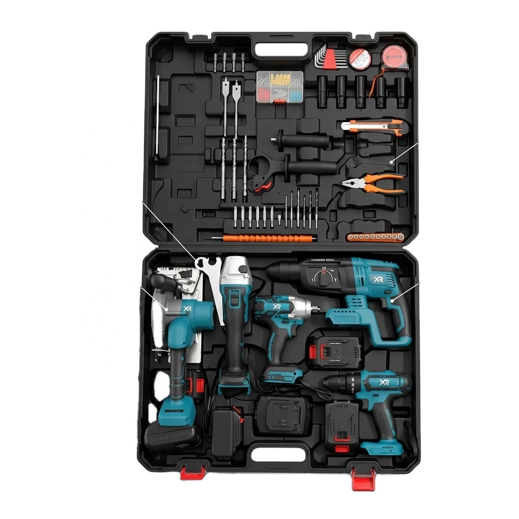 21V Cordless Power Tool Set 2x - огляд і ціна Power Tools Combo Kits