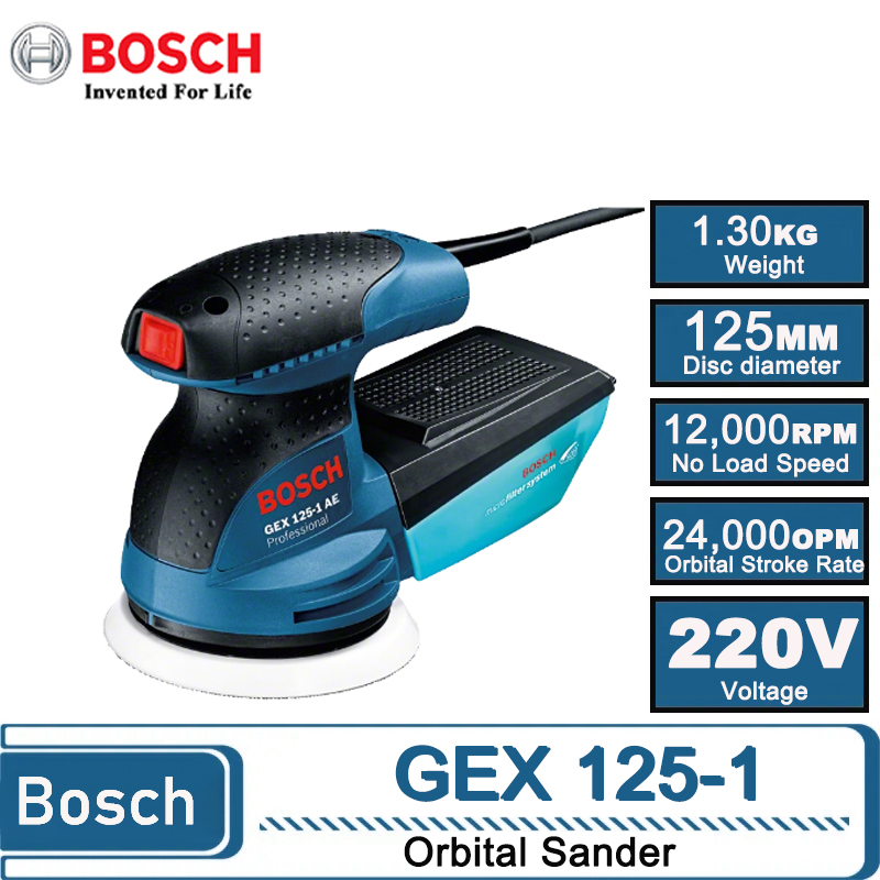 BOSCH GEX 125-1AE 220V Random  - огляд і ціна Power Tools Sander