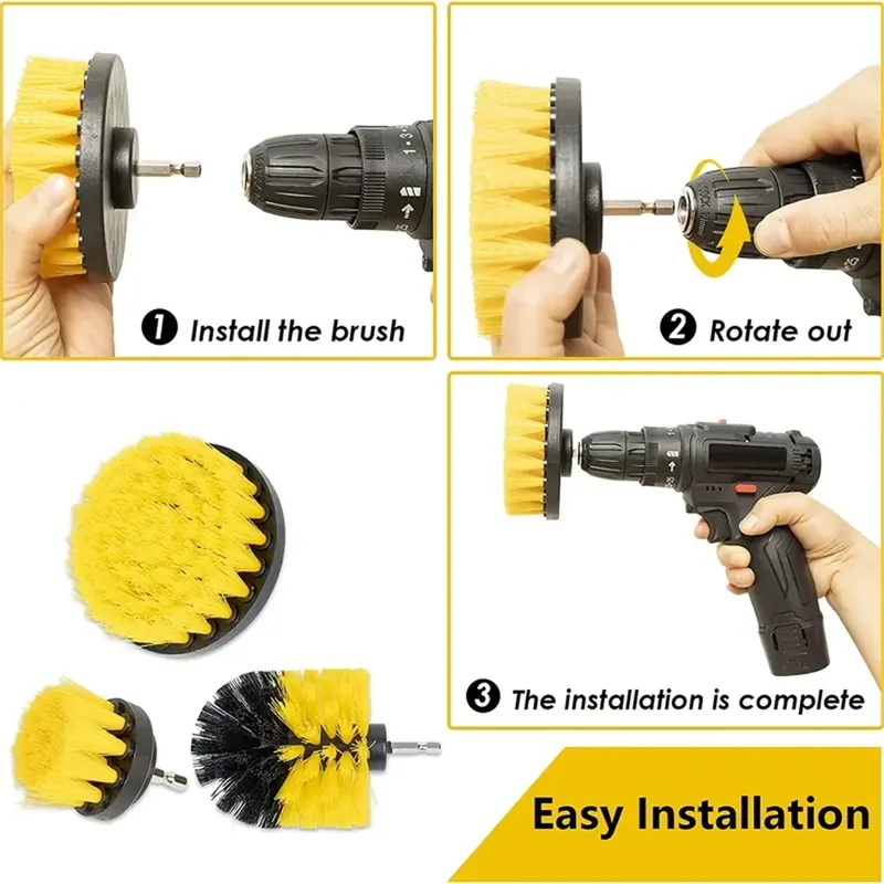 3 pcs/set drill brush set powe - огляд і ціна Power Tools List
