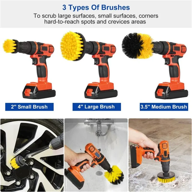 3 pcs/set drill brush set powe - огляд і ціна Power Tools List